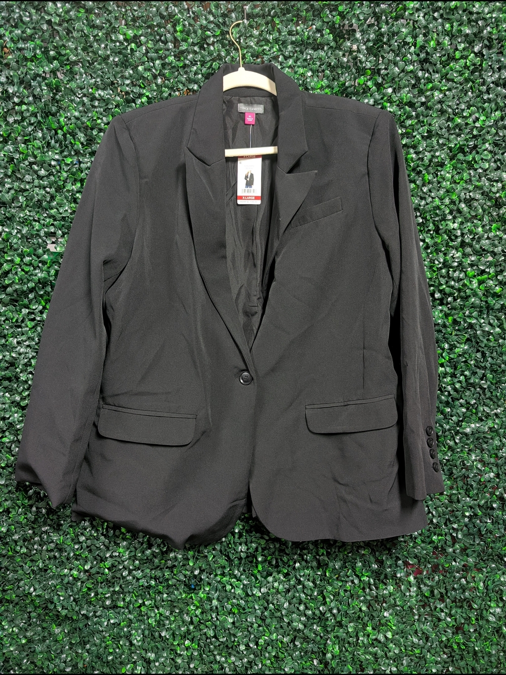 Vince Camuto Black Women's Single-Button Blazer